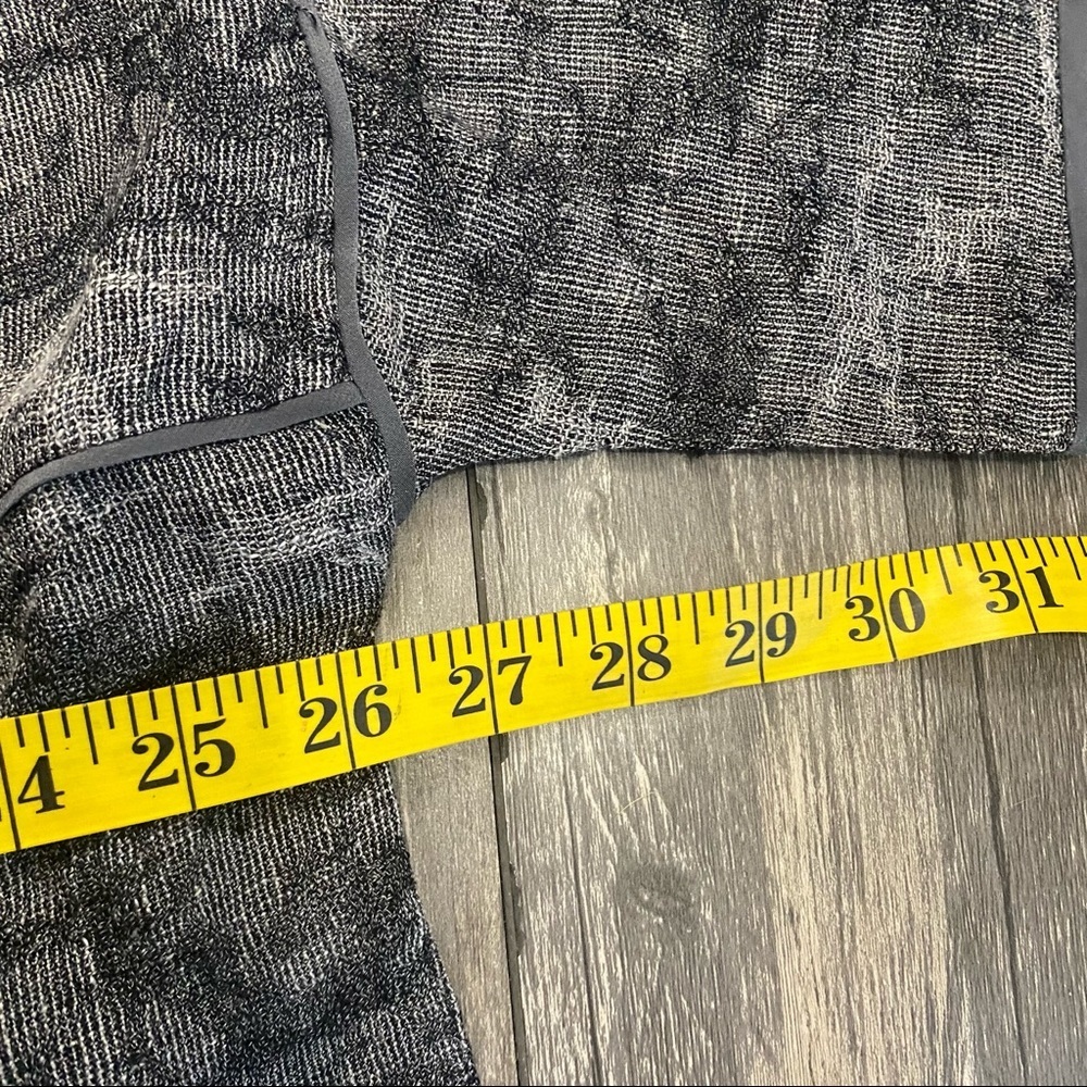 Eileen Fisher gray linen short sleeve kimono - Picture 5 of 6
